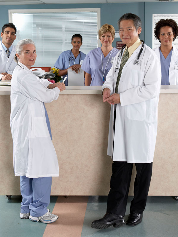 Doctors and medical staff